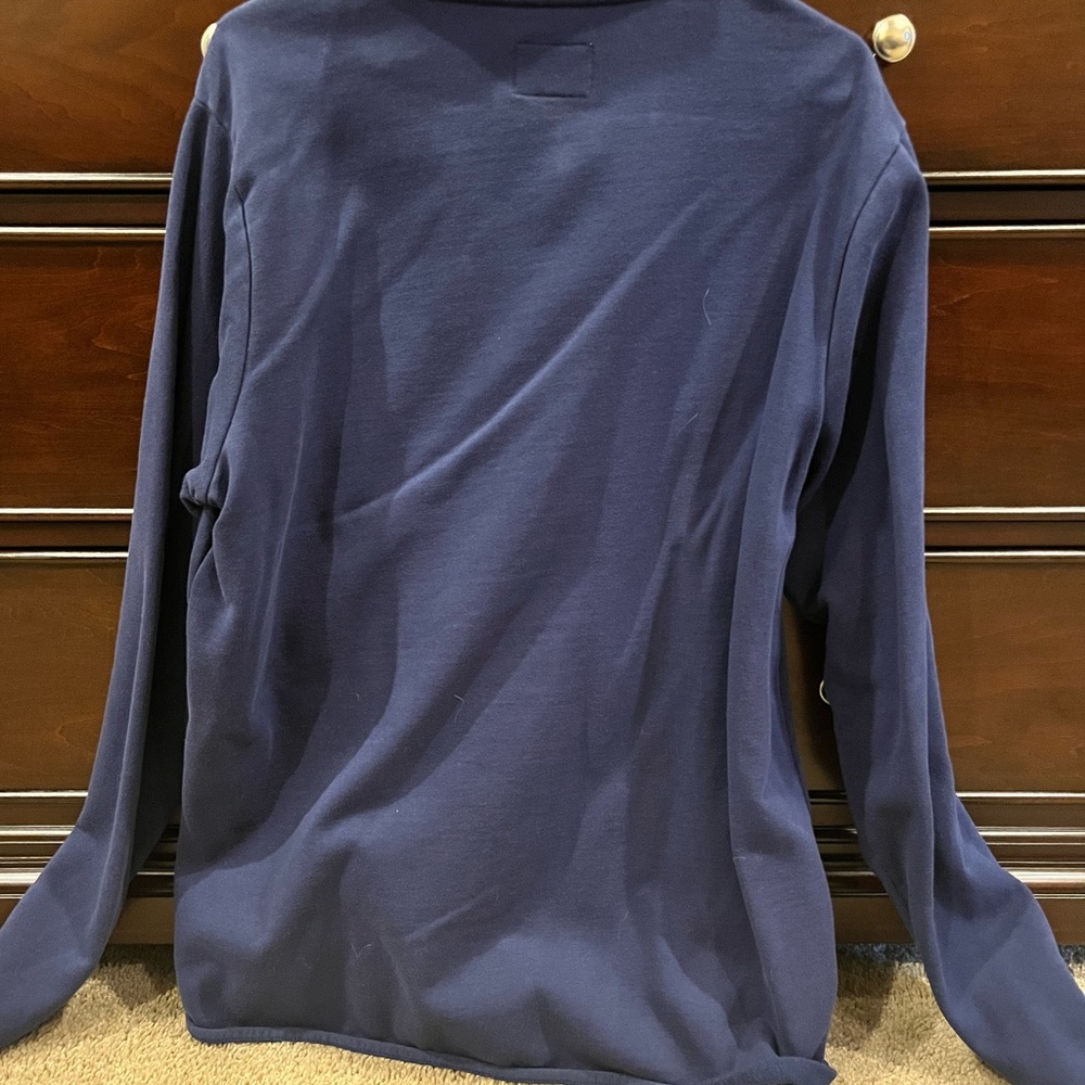 Navy Texas Rangers Quarter-Zip Pullover - Picture 2 of 3